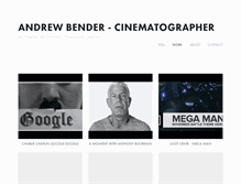 Tablet Screenshot of andrewbendercinema.com